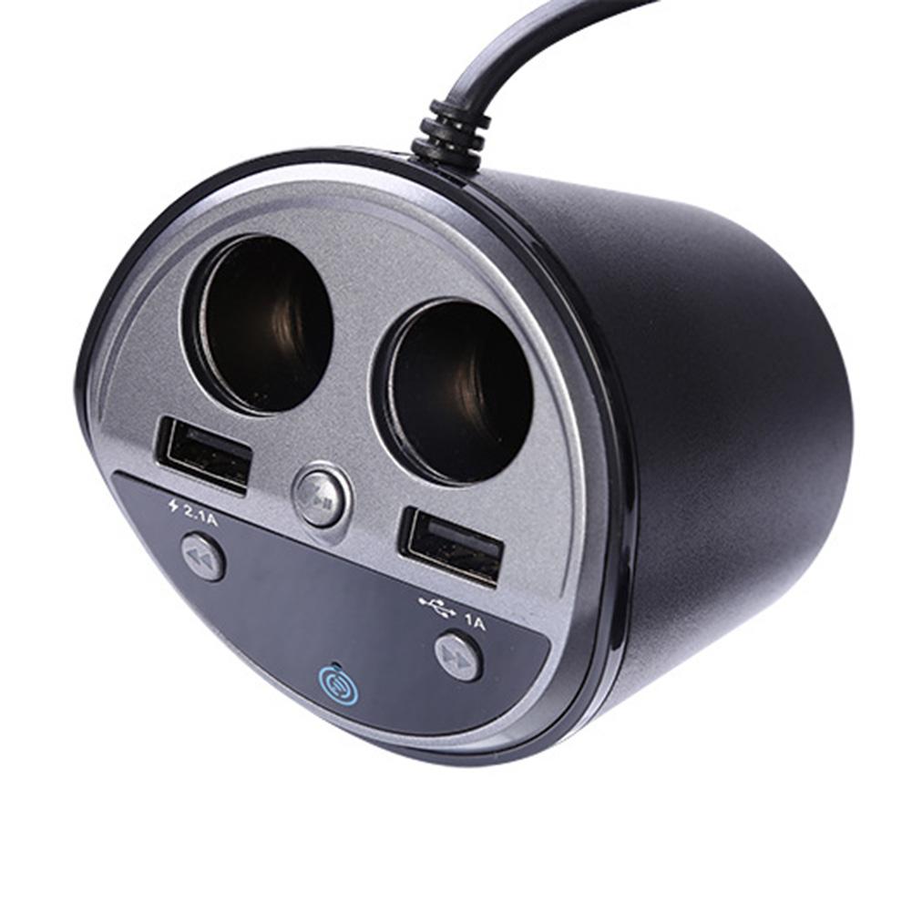 Cup Shaped Dual USB Car Charger Bluetooth Hands-free Phone Car Bluetooth MP3 Player