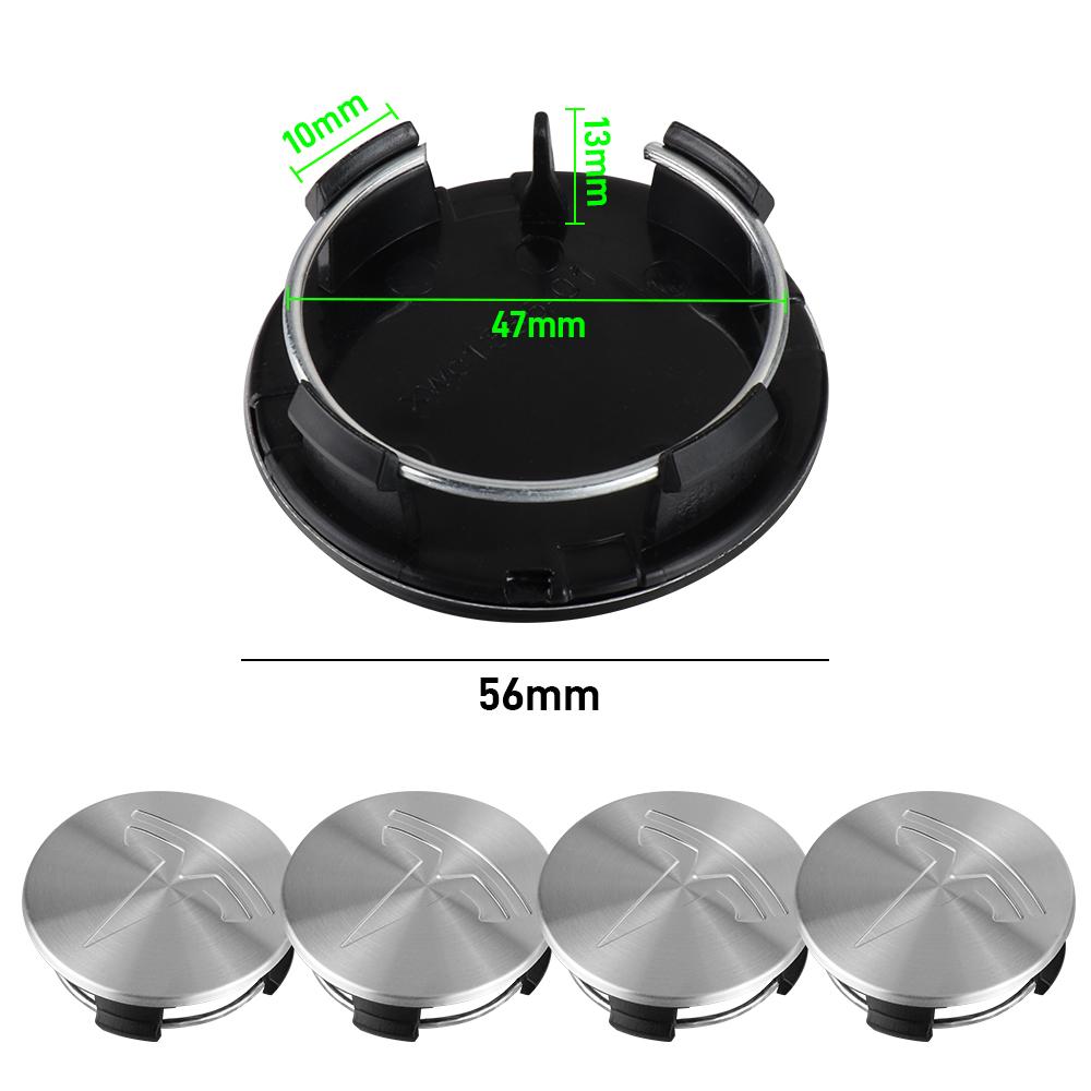 AKZ1 56mm 180mm Car Wheel Center Hub Cap Sticker Logo Cover Accessories For Tesla Model 3 Model Y Model S Model X Cybertruck Coil WYE