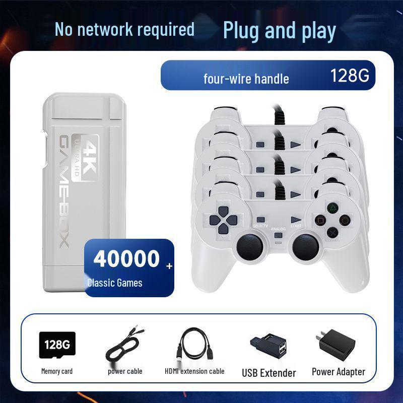 2025 3D HD 4K Беспроводная Домашняя Консоль: Подключается к ТВ и включает классические ностальгические аркадные игры с Супер Марио