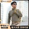 Men Women Quick Dry Tactical Long Sleeve Shirt Camo Outdoor Hiking Running Cycling Breathable Durable