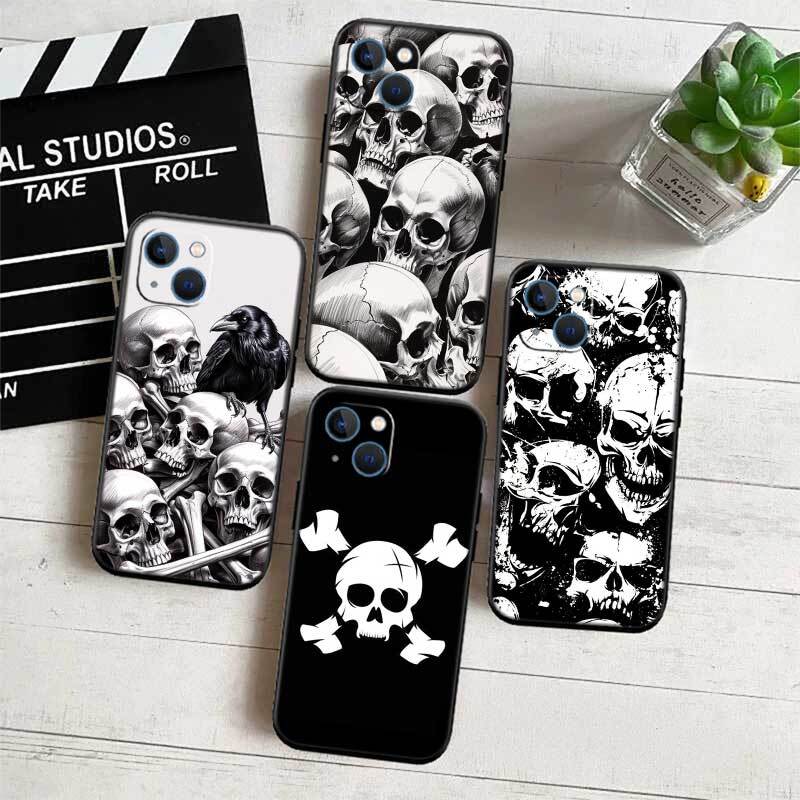 Ударопрочный чехол для телефона Скелет Жнеца Череп для iPhone 6 6s 7 8 11 12 13 14 15 16 17 16E XS Pro Max XR X SE Air