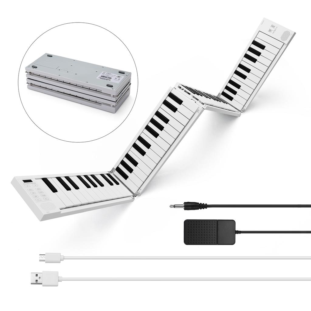 88 K-eys Foldable Piano Digital Piano Portable Electronic Keyboard Piano for Piano Student Musical