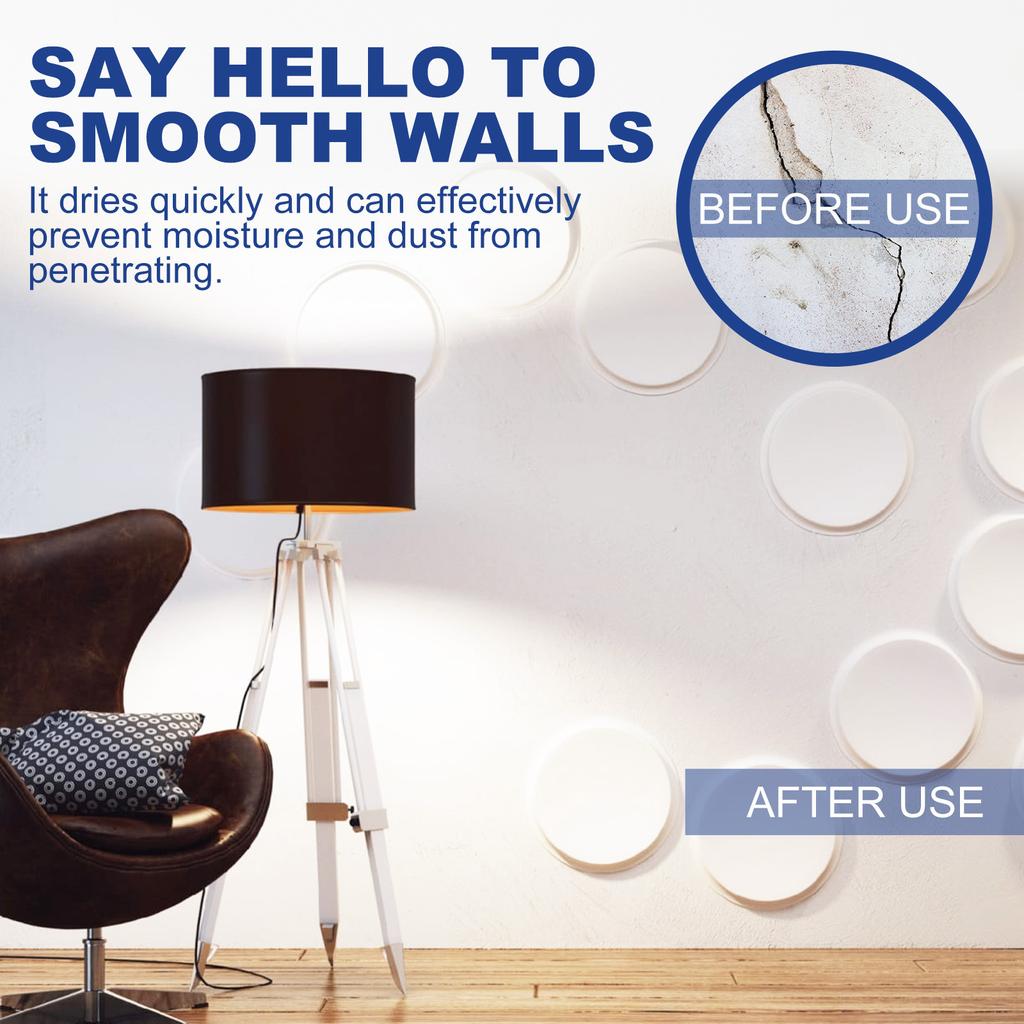 JUE-FISH Краска для ремонта стен с кистью Бытовая белая паста для ремонта ногтей и трещин на стене Без запаха Хорошая вязкость Для покрытия пятен плесени Водонепроницаемость на стене