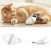 Electric Rolling Cat Interactive Toy Self Play Stimulation Toy with   Tail for Bored Indoor Cats Enrichment
