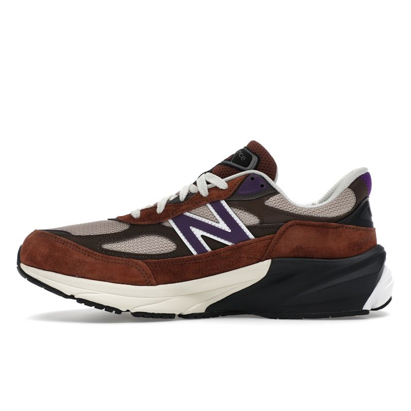 New Balance 990v6 Сделано в США Rich Oak Cosmic Grape унисекс кроссовки коричневые U990OP6