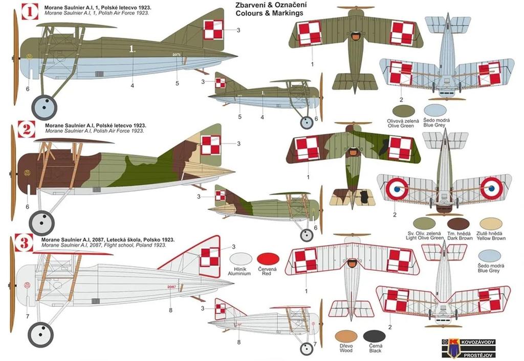 KP Model 1/72 Scale Polish Morane-Saulnier MoS30(AI) Plastic Model Kit KPM0456