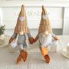 Cross-Border Knitted High-Hat Doll with Hanging Legs - Hand-Grind Coffee Christmas Plush Decoration