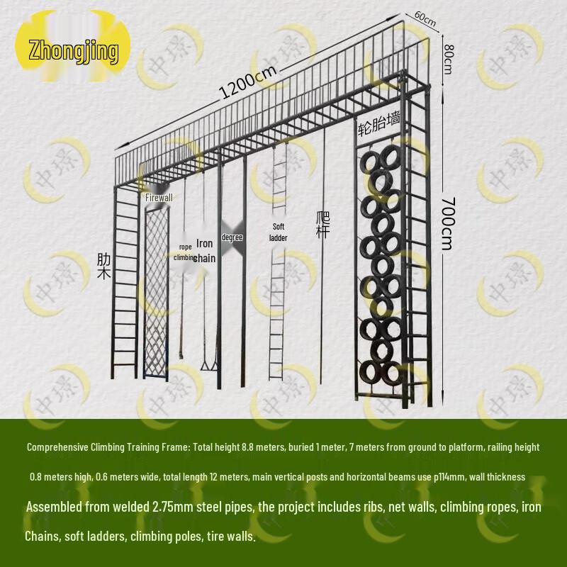 Comprehensive Climbing Frame Training System