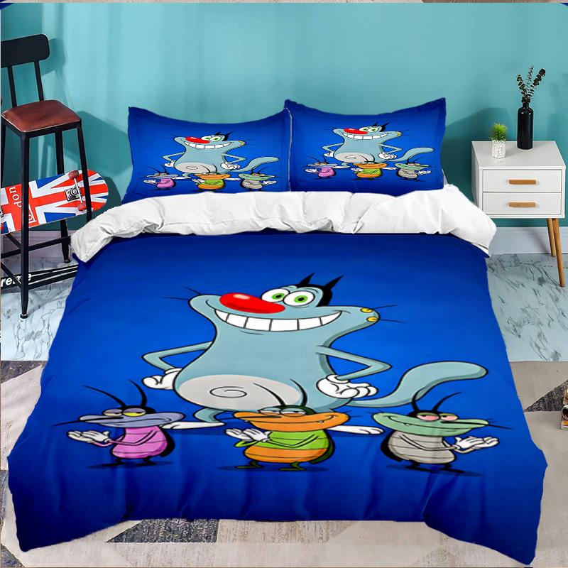 3PCS Cockroaches Bedding Set,Including 1pc Duvet Cover And 2pcs Pillowcases Perfect for Bedroom, Dormitory, Large size Fan Christmas gift