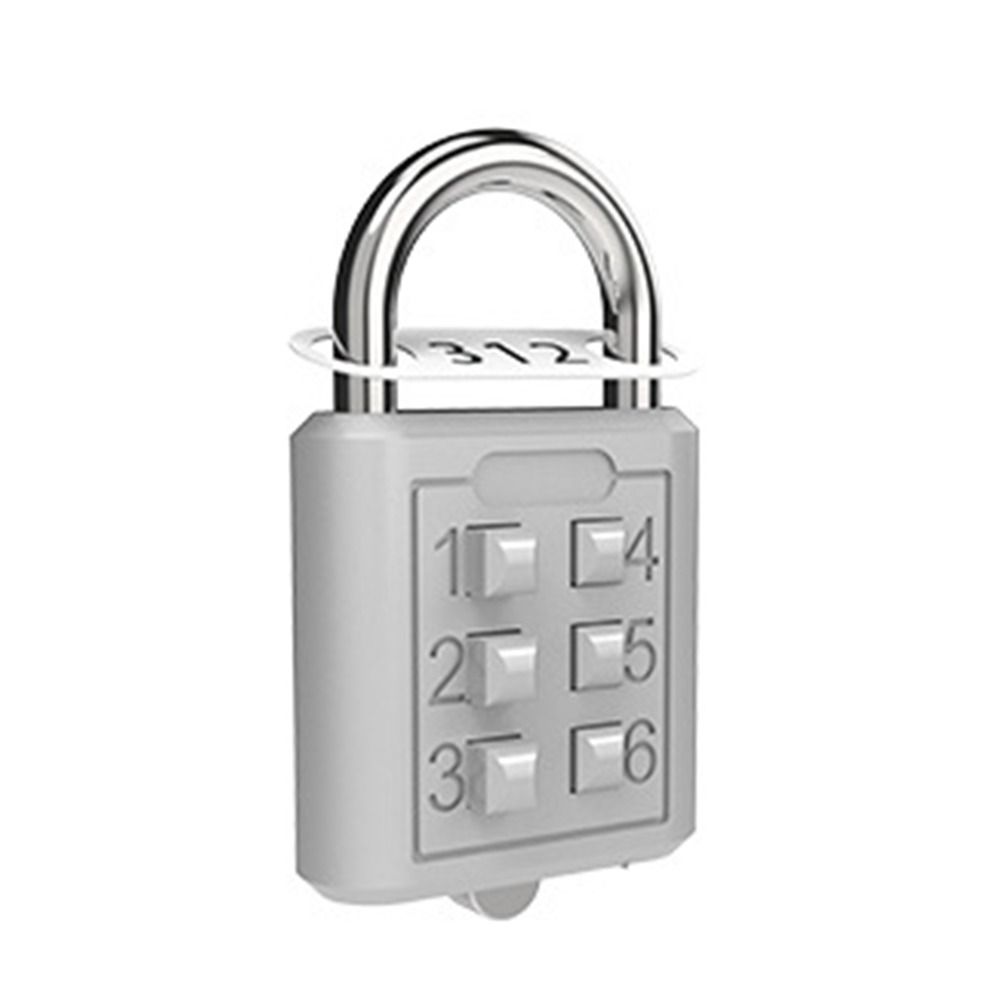 Security Dormitory Cabinet  Lock Luggage Padlock Backpack Zipper Lock 6 Digit Button Password Lock