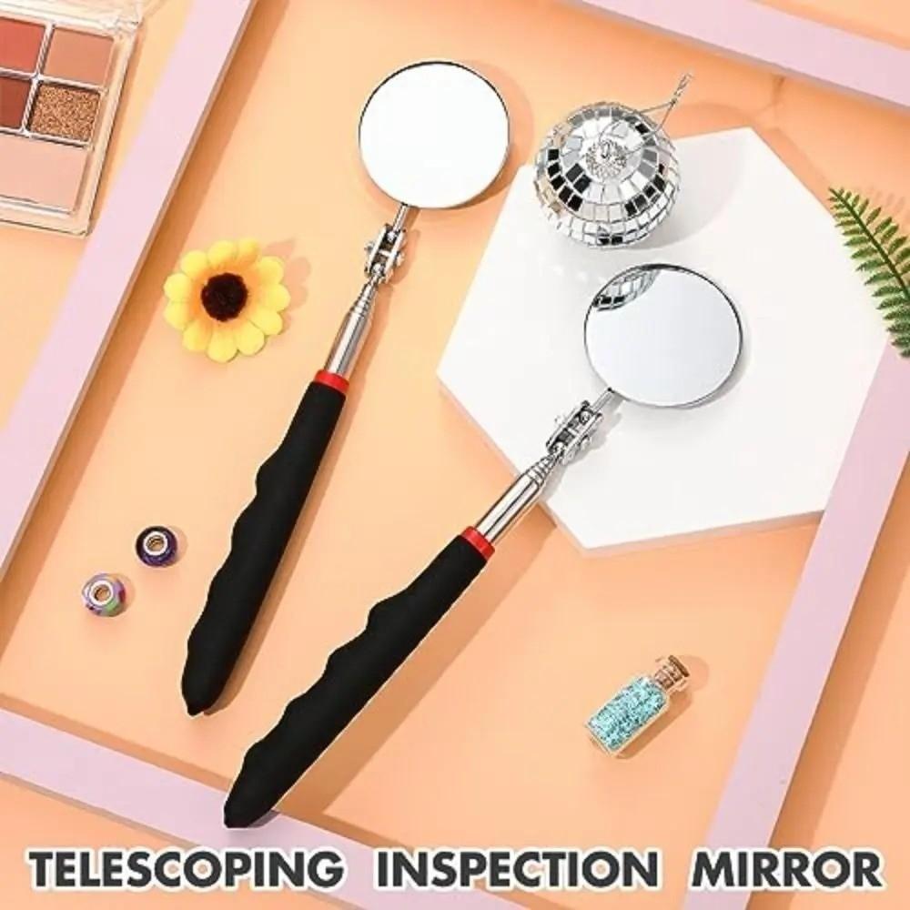 Round Extendable Adjustable Flexible Mirror High-definition 360° Swivel Mirror Mechanic Repairing