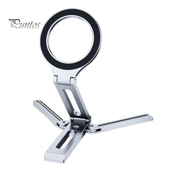 Магнитная подставка для телефона, настольный держатель из алюминиевого сплава для мобильного телефона, видеозаписи, портативный складной штатив для путешествий, регулируемый угол наклона для телефона