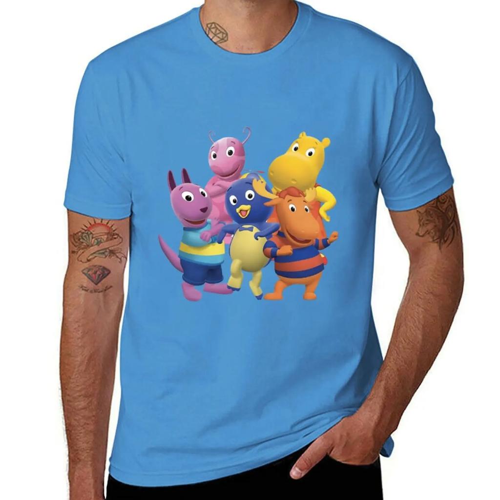 Backyardigans TShirt for a boy customs tees boys animal print clothes for Unisex