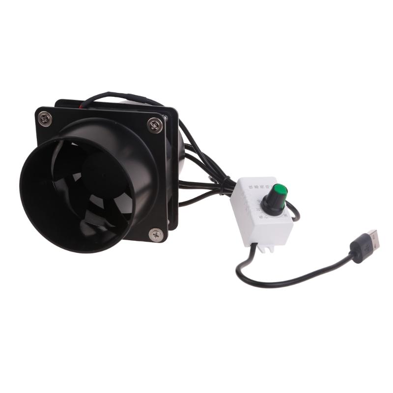 Compact and Portable Fume Extractor Fan with Duct Pipe and Ventilation Tubing for Kitchen and Bathroom Use - USB Powered
