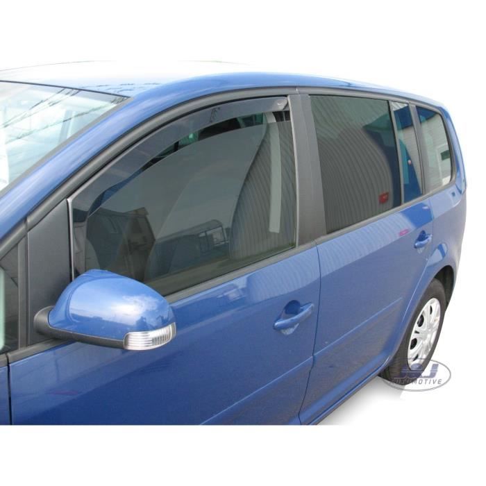 Déflecteurs d'air - J&J AUTOMOTIVE - Volkswagen Touran - Fumé - Acrylique renforcé - Installation facile