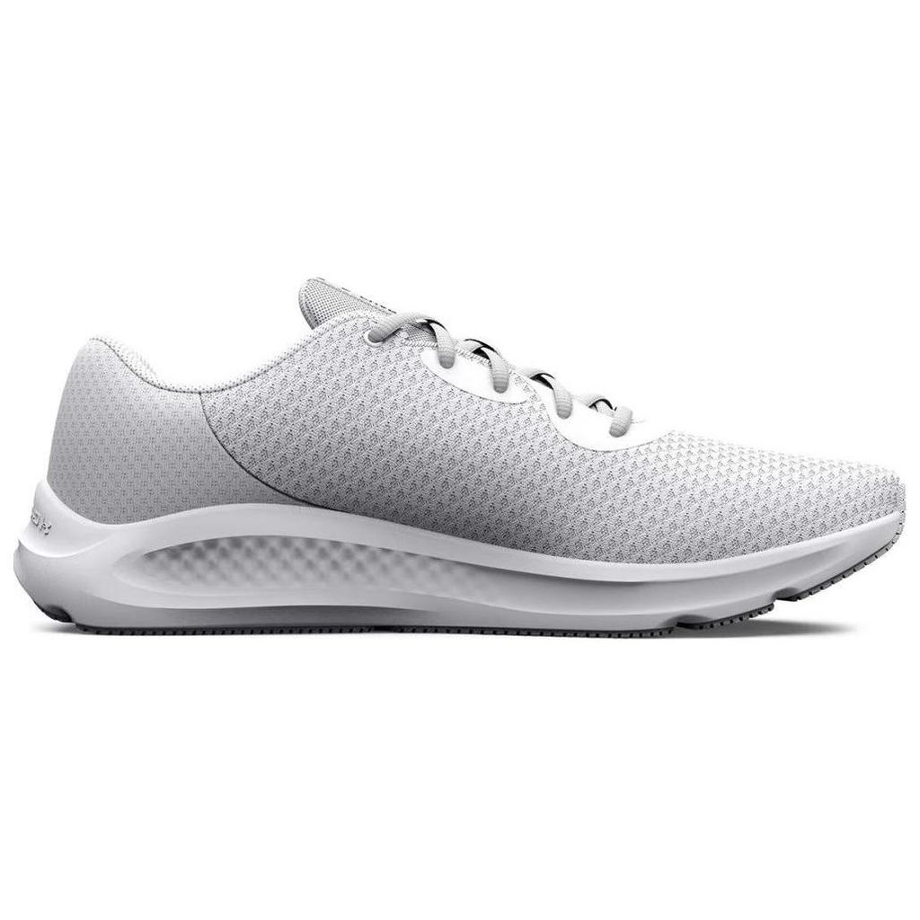 Under Armour Charged Pursuit 3 белые металлические серебристые мужские кроссовки 3024878-101