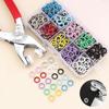400/800PCS Plier Tool Colored Metal Buttons Snap Sewing Button Thickened Snap Fastener Kit DIY Craft Supplies Bag Clothe