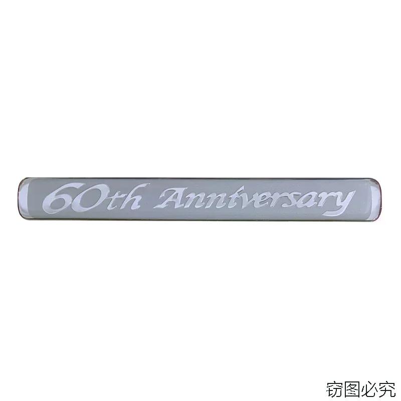 wvkzl2 Car Sticker Executive Black White Emblem 60th Anniversary Badge Decal for Toyota Tundra Corolla Prado Brownstone Limited Edition