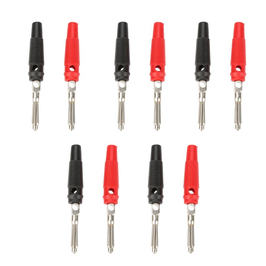 P3008 10 шт. Разъем типа «банан» 4 мм для динамика, усилителя, измерительных щупов, соединитель
