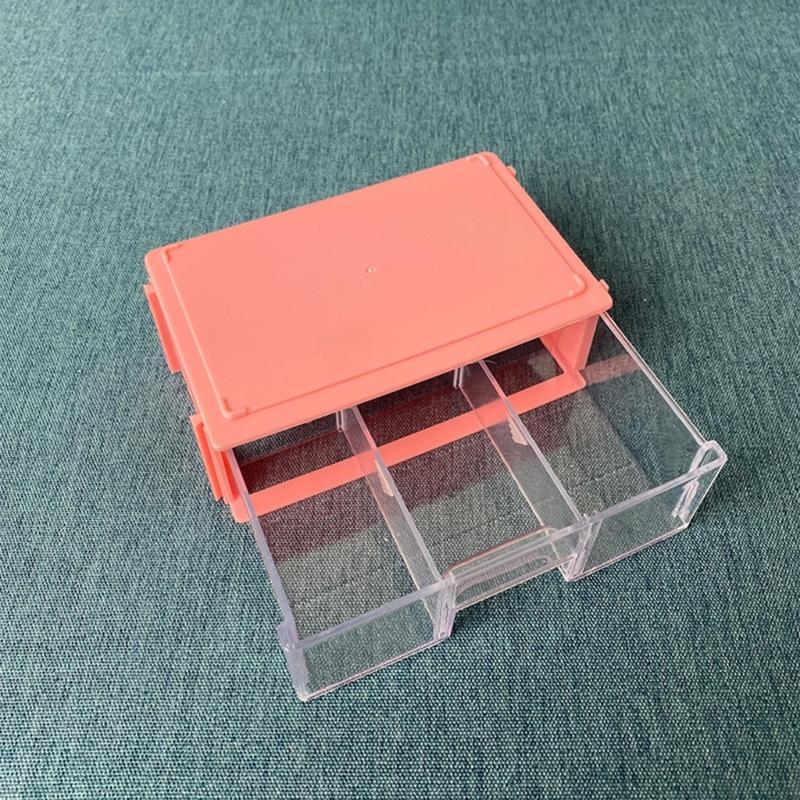 10 шт. Органайзер для бусин, выдвижной шкафчик, большая вместимость, коробка для сортировки ювелирных изделий с регулируемыми разделителями, пластиковый контейнер для бусин