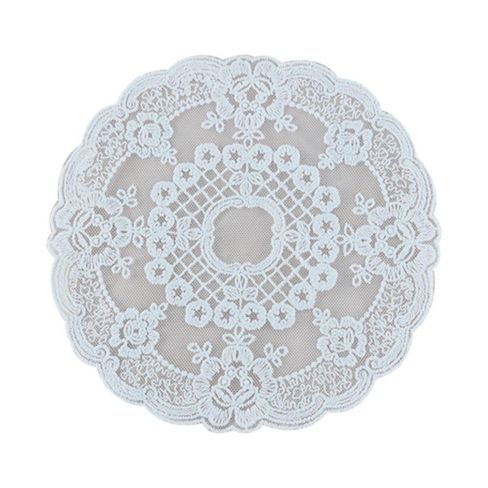 Вечеринка Свадьба Украшения для дома Кружево Вышитые Подставки Салфетка Скатерть Изоляция Обеденный Коврик