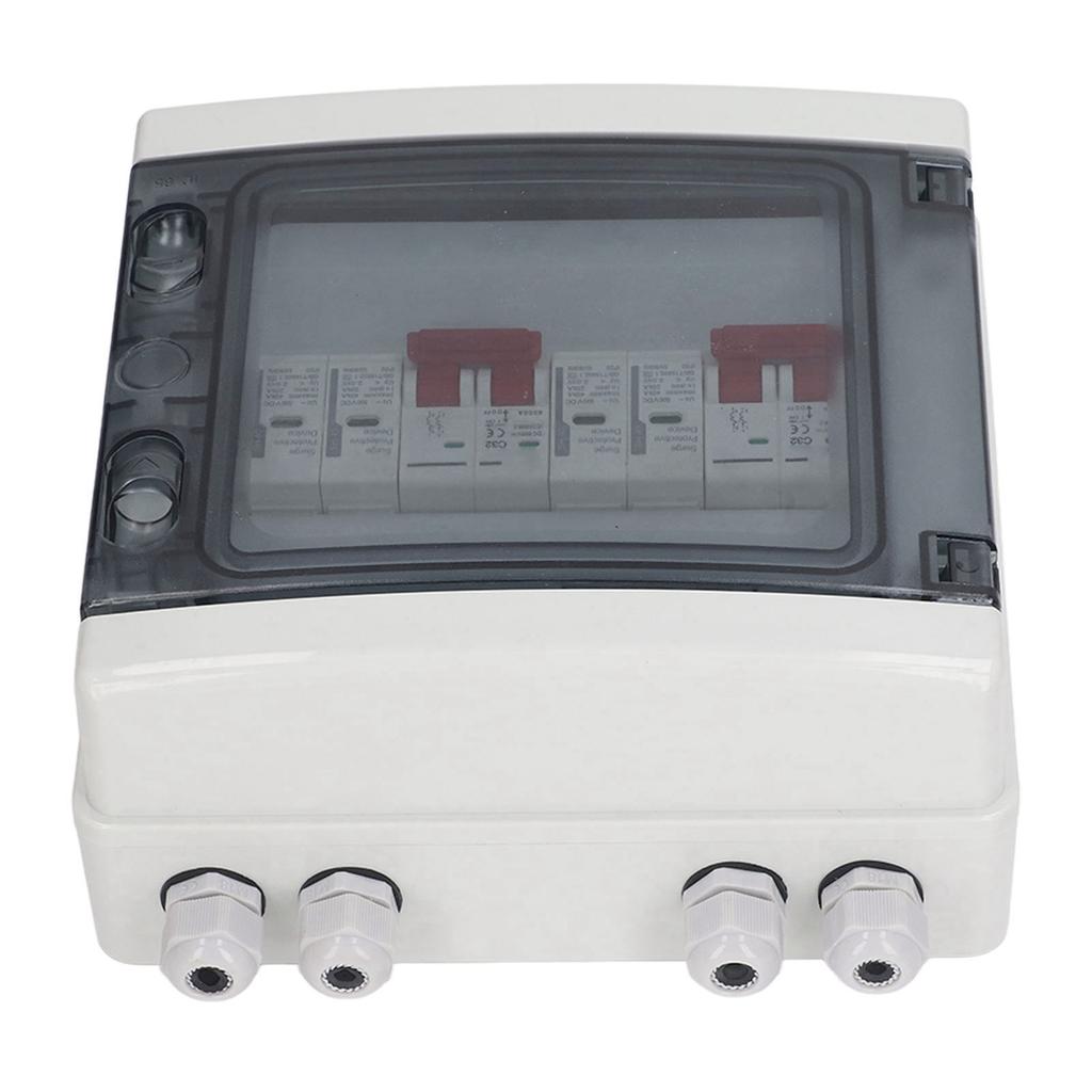 Солнечный разъединитель DC500V 2 в 2 выхода Защита от перенапряжения PV Распределительная коробка IP65 Водонепроницаемая 32A 20-40 кА