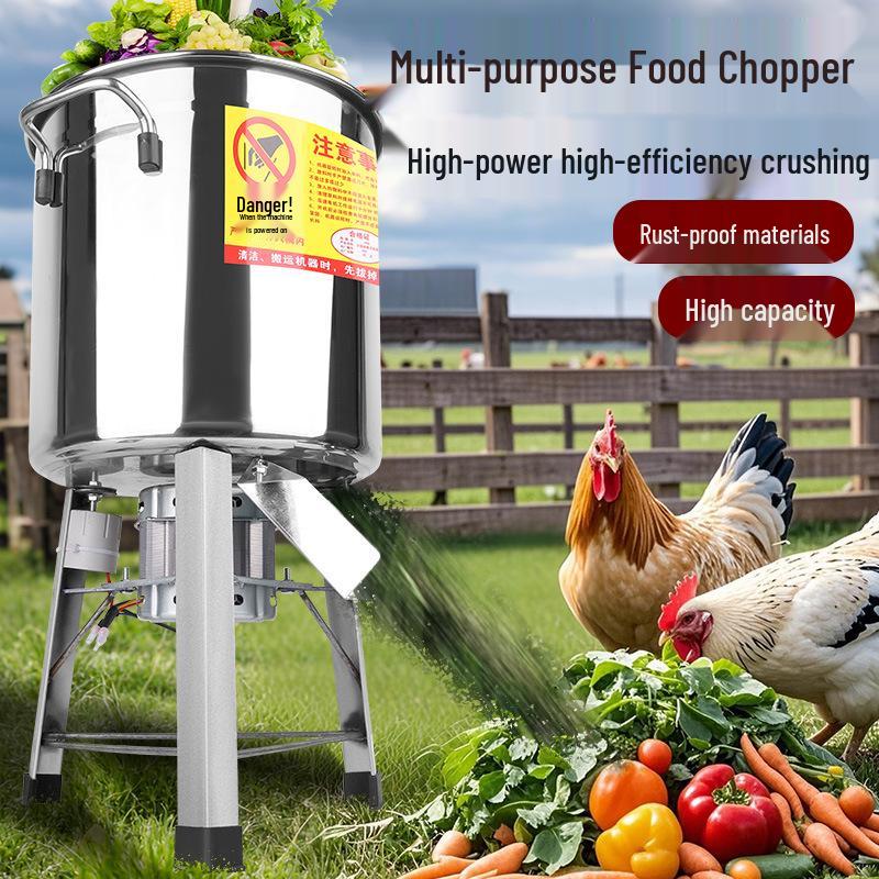 Stainless Steel Vegetable and Fodder Chopper for Poultry