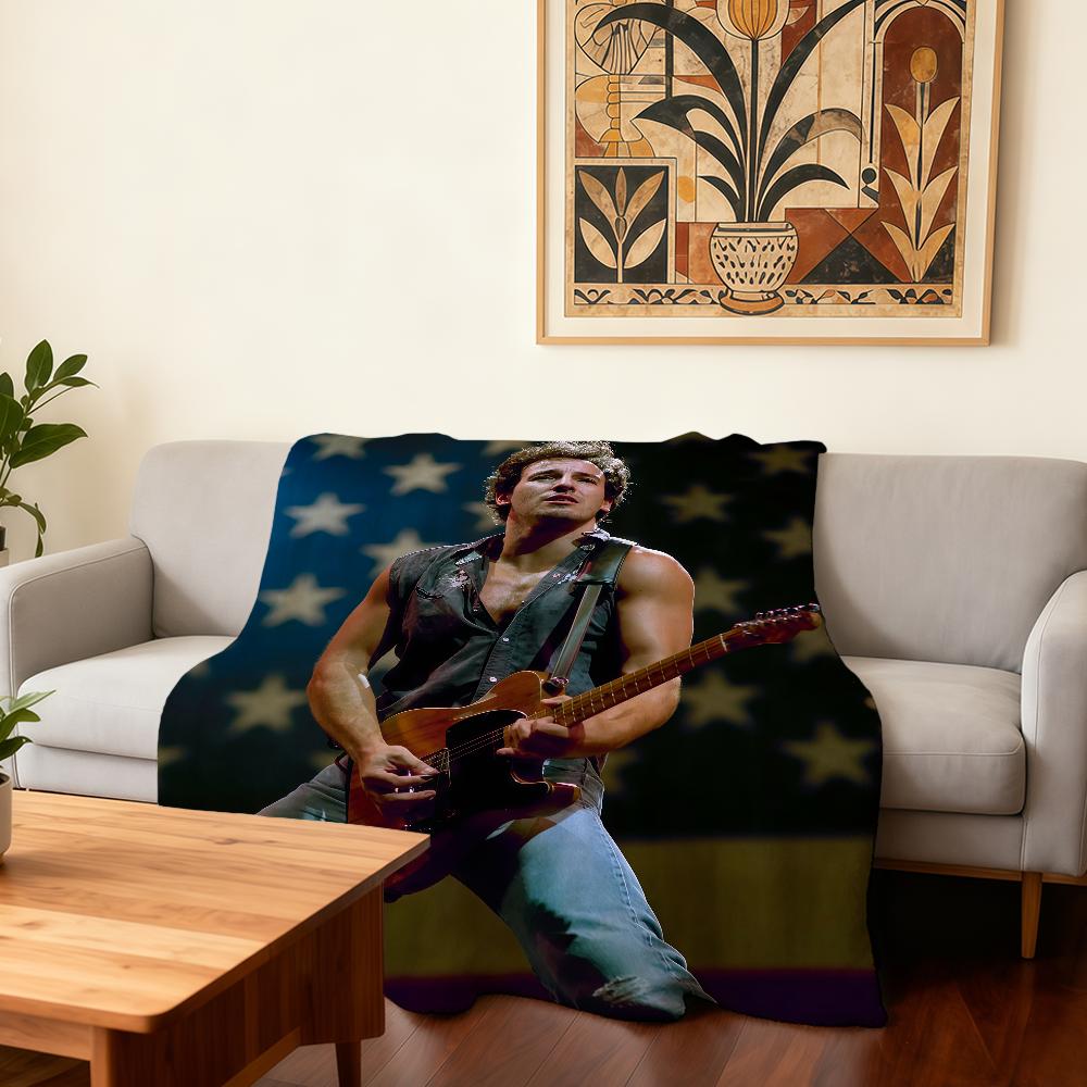 Singer Bruce Springsteen Blanket Super Warm Comfortable Plush Throw Blanket Child Home Sofa Bedroom Gift