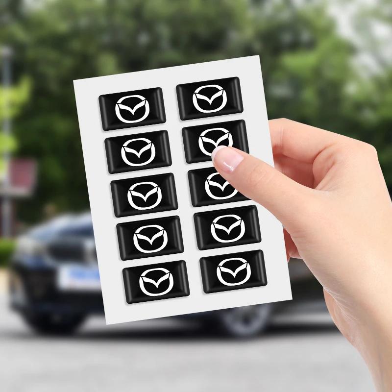 5/10 ШТ. 3D Эпоксидные Наклейки-Значки Стиль Автомобиля Для Mazda 3 6 Atenza Axela Demio CX3 CX5 MP MS RX8 Логотип Автомобиля Товар Аксессуары
