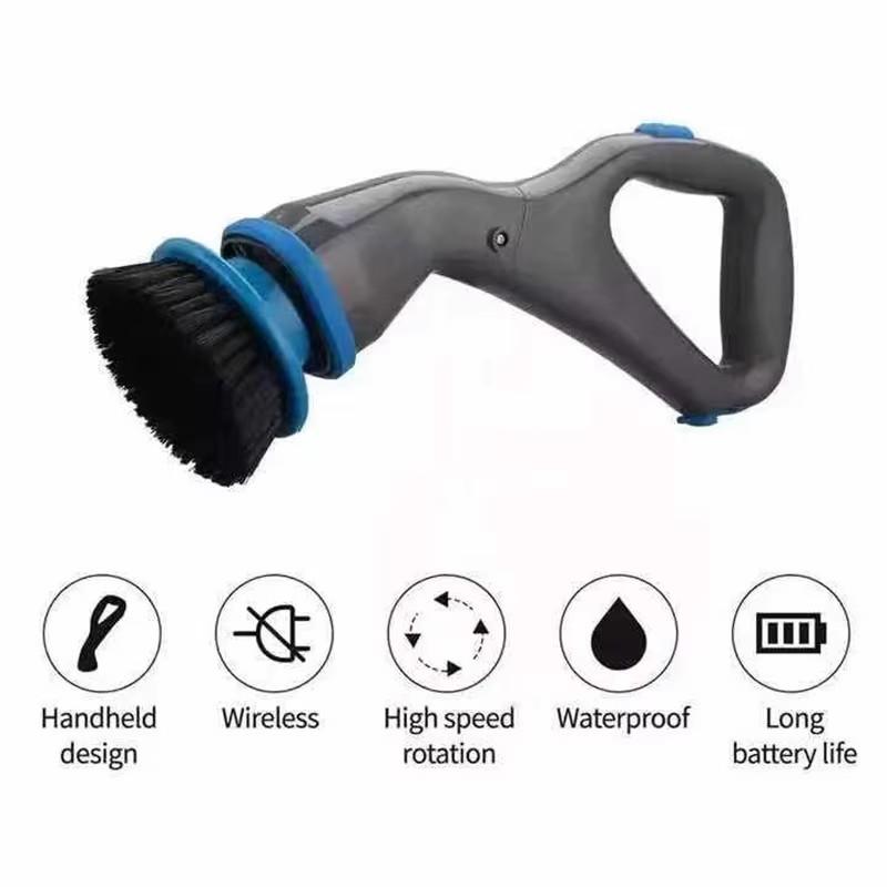 1Pc New Multi-Functional Electric Cleaning Brush Household Cleaning Artifact Hand Held Kitchen Cleaning Brush Wirelessconvenient