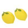 Creative Cartoon Lemon Shaped Ceramic Dish Salad Dish Family Fruit Snack Plate Kitchen Utensils Accessories