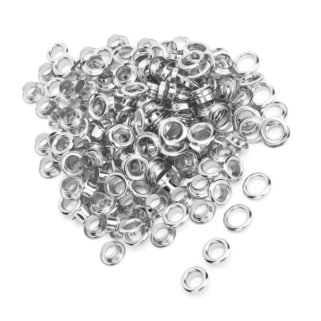 100PCS 6mm Brass Double Sided Eyelet Hollow Rivet for Clothing Bag Belt Shoe