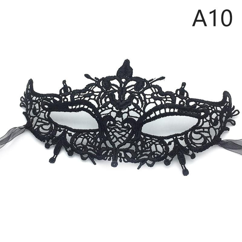 Women Hollow Lace Masquerade Face Mask Sexy Cosplay Prom Party Props Eye Mask