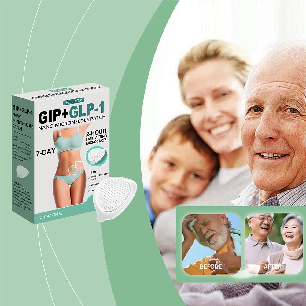 1/2/3Boxes GIP+GLP-1 Nanos Microneedles Patch Microneedles Patch Gentle Body Slimming Stickers Daily Lazy Care Patch Unisex