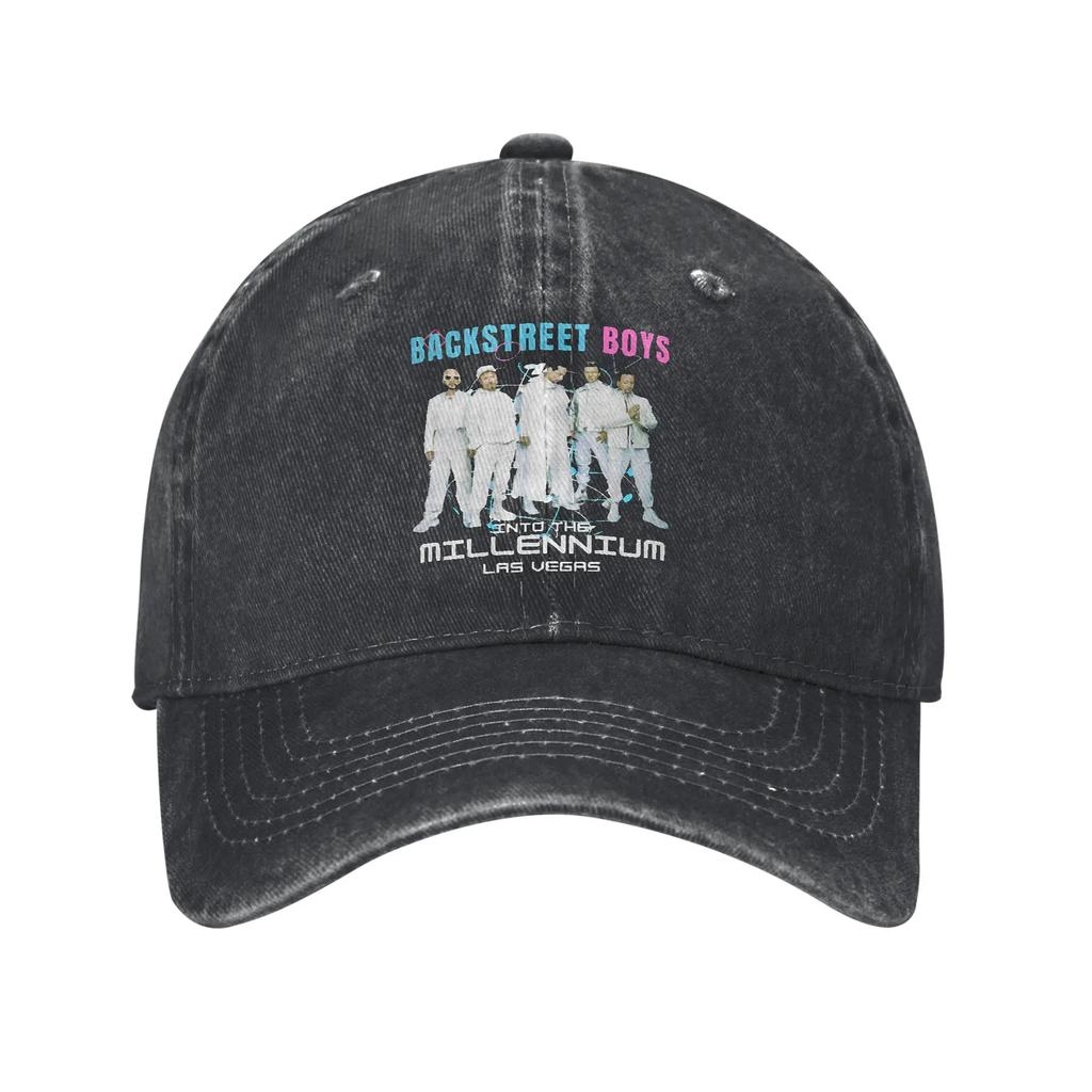Backstreet Boys Millenniums Tour Baseball Cap for Unisex Women Distressed Denim Washed Snapback Hat Band Music Outdoor Gift Caps