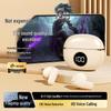 Беспроводные Bluetooth-наушники-вкладыши M21s с шумоподавлением, цифровым дисплеем и длительным временем автономной работы для игр.