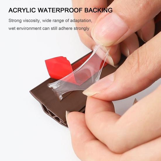 Silicone Door Seal Strip Waterproof Weather Gap Stripping Soundproof Door Adhesive Filler for Home