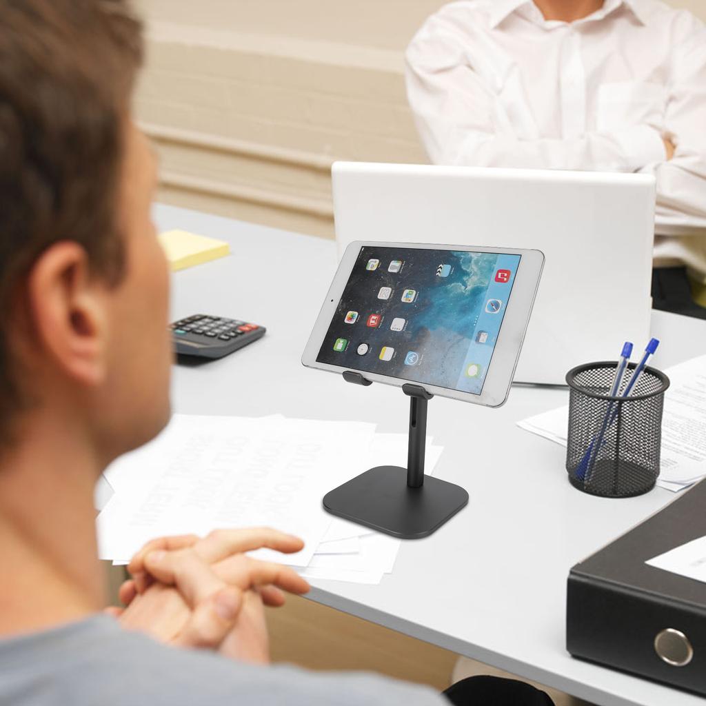 Phone Stand Dark Gray Adjustable Lift Office Learning Aluminum Alloy Mobile Phone Tablet B