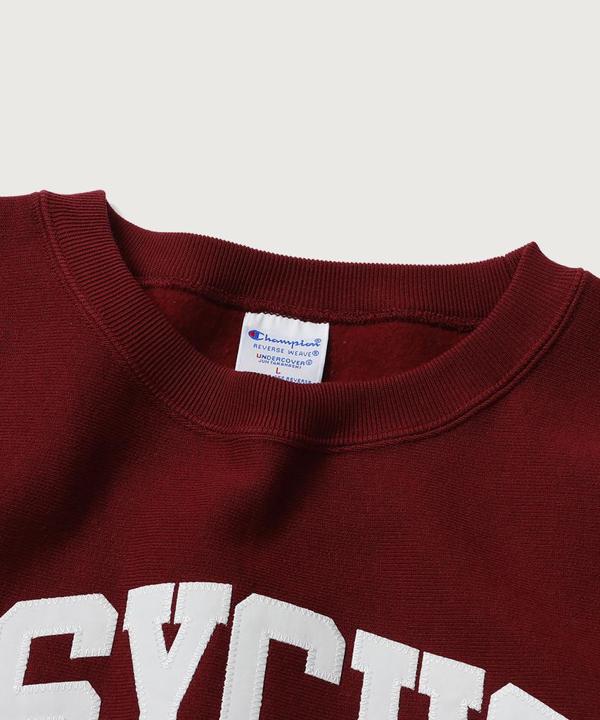 CHAMPION X Undercover Reverse Weave Psycho Sweatshirt Wine