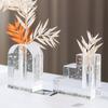 Modern Light Luxury Crystal Flowerware Candlestick Ornaments Sales Office Model Room Geometric Art Bubble Vase Soft Decorations