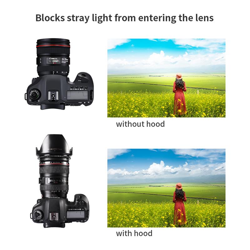 52mm 55mm 58mm 62mm 72mm 82mm Screwed Flower Petal Lens Hood Lens Hood for Canon Nikon Sony Olympus Pentax Camera Lens Accessory