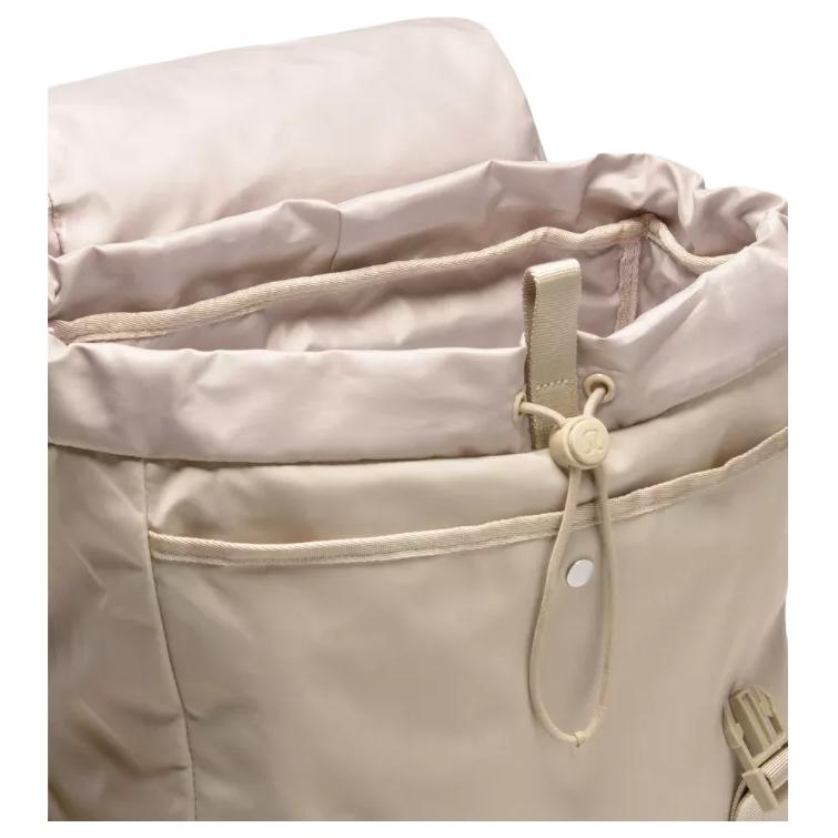 Lululemon Wunderlust 25L Large Capacity Versatile Portable Nylon Backpack Unisex Backpacks Pure-Oak Silver LU9AS8S-069458