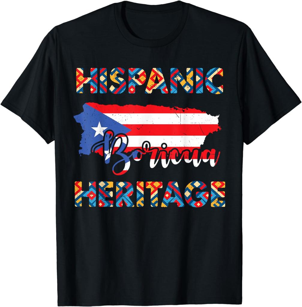 Puerto Rico Flag Shirt Hispanic Heritage Month Boricua Rican TShirt