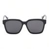 Gucci Мужские солнцезащитные очки GG0965SA-001 Квадратная черная оправа Серая линза