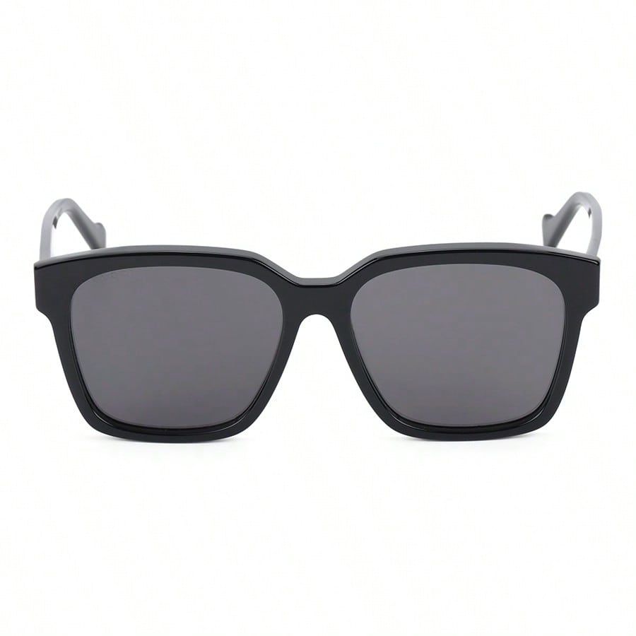 Gucci Мужские солнцезащитные очки GG0965SA-001 Квадратная черная оправа Серая линза