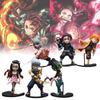 Demon Slayer 6pcs Kamado Nezuko Figurine Anime Model Sculpture Toys Gifts Xmas