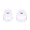 2Pcs TIG Welding Cup 12#/14# Ceramic Nozzle Accessory Set Kit for WP9/17/18/20/25/26(White )