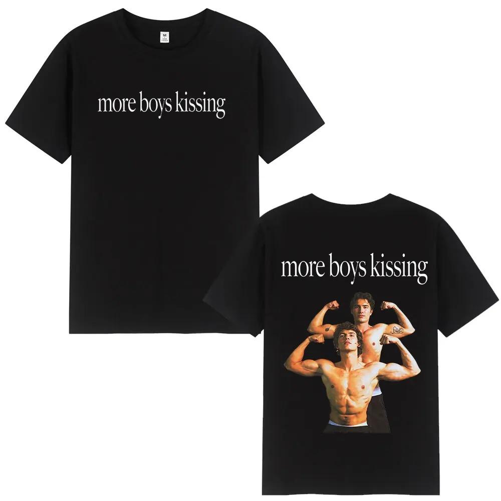 2026 More Boy Kissing Heated Rivalry Double-sided Print T Shirt Men Women Fashion T-shirts Cotton Oversized Casual T-shirt