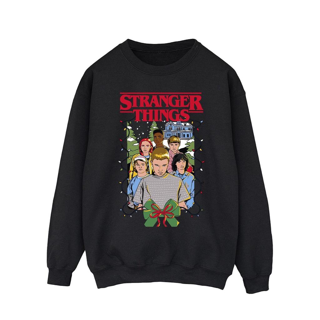 Netflix Mens Stranger Things Christmas Poster Sweatshirt