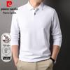 Pierre Cardin Men's Long-Sleeve Cotton Polo Shirt